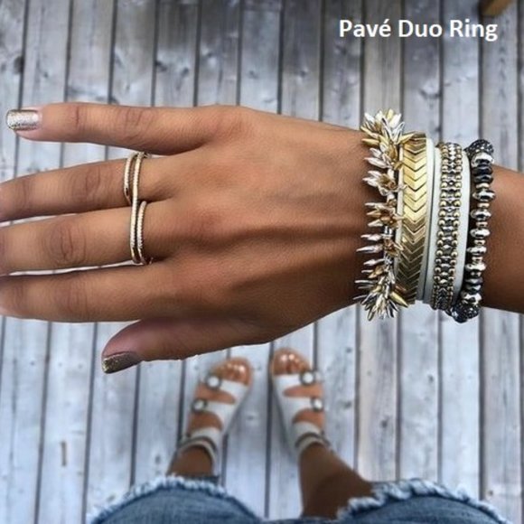 Pavé Duo Ring - Picture 2 of 2